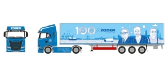 Herpa 961479 - H0 - Iveco MY24 Koffer-Sattelzug 100 Jahre Zoder Spedition